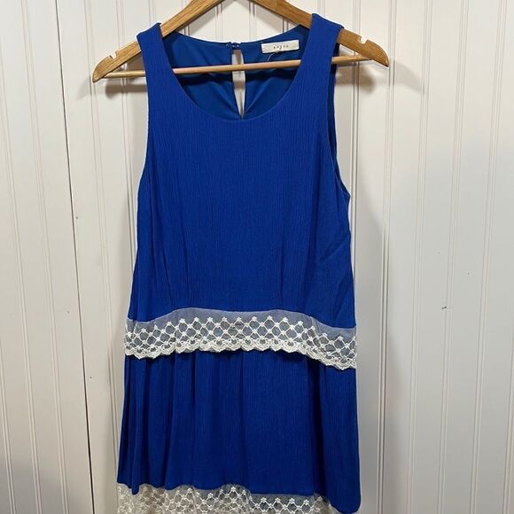 entro Tops - Entro royal blue sleeveless tunic top